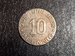 Quittung 10 Pfennig 1942, 2.8g