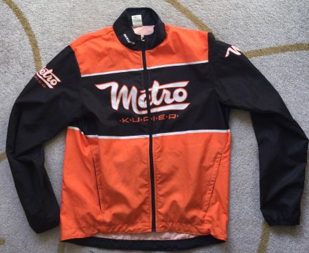 METRO VELOKURIER REGENTRIKOT ORANGE SCHWARZ IM L SUGO LANG