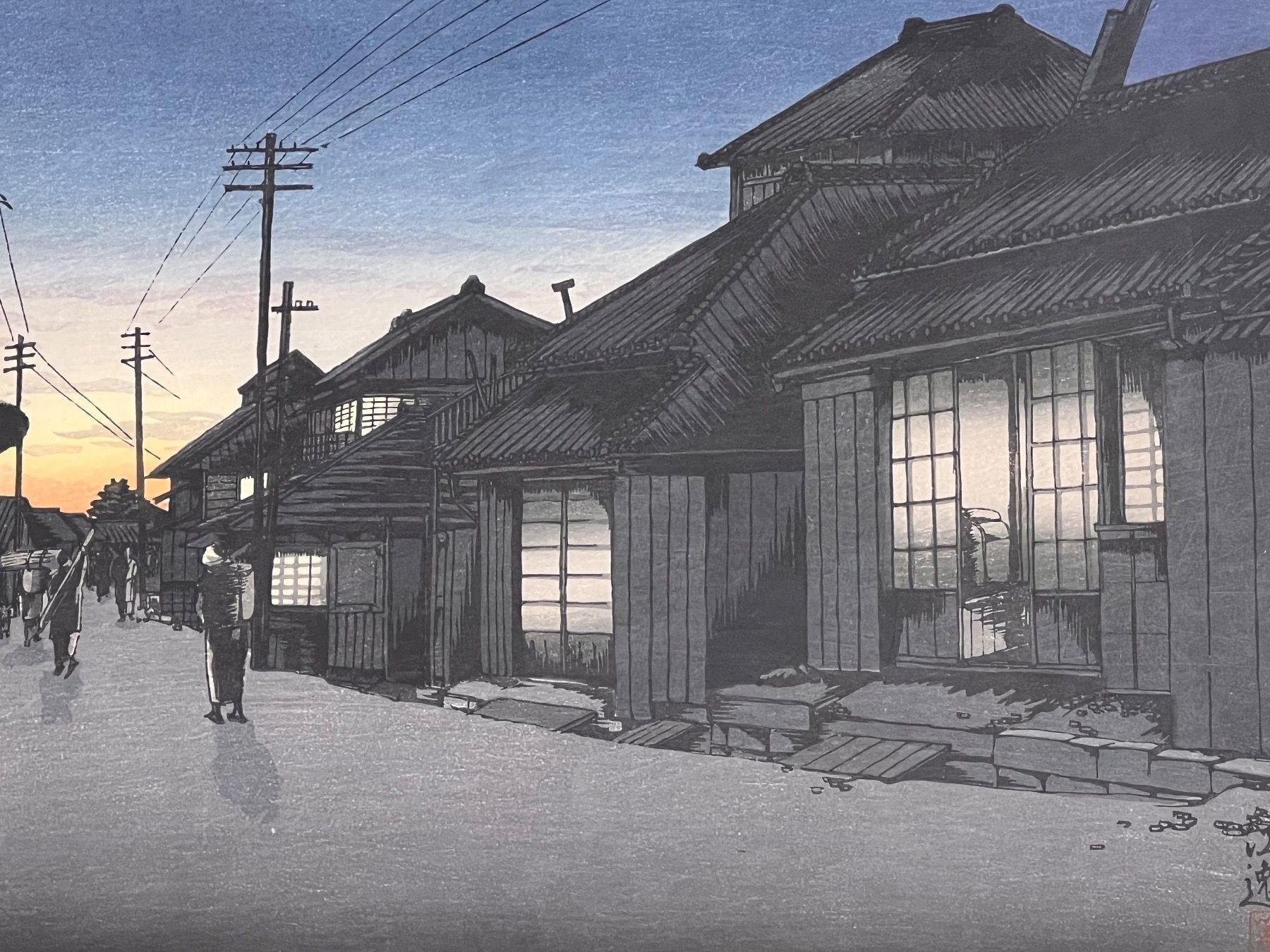 Xilografie: Koitsu Ishiwata Farbholzschnitt Twilight – Usato da Adliswil venduto da buch_und_kunst 2