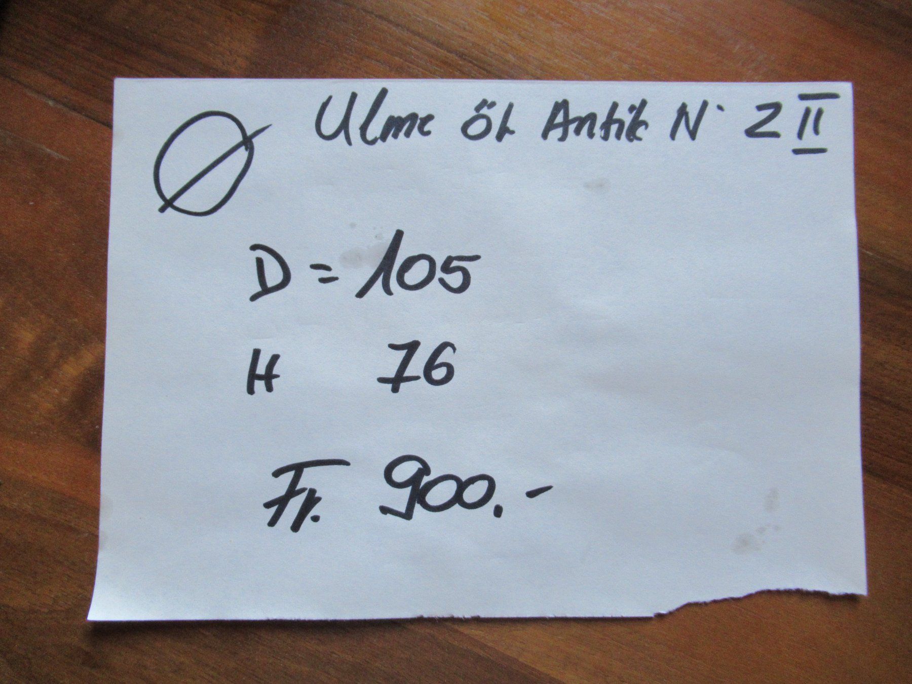 Tavoli: Runder Beizentisch (Ulme/105) – Usato da Berg SG venduto da Pizza58 6