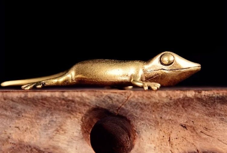Statuette: Gecko aus Messing – Nuovo (secondo la descrizione) da Uerkheim venduto da Kaufoption