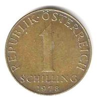 Münze 1 Schiling 1978 Österreich