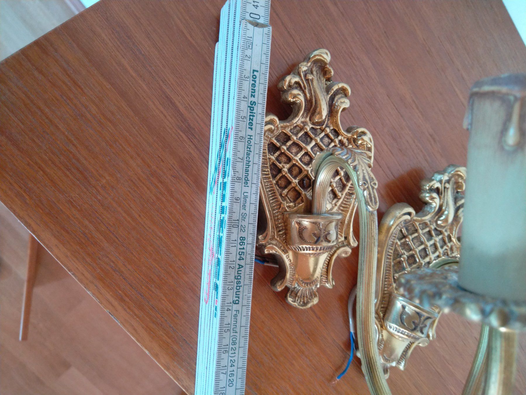 Lampes: 2 Messing Wandlampen – D'occasion à La Sage par Blumenstrauss1 1