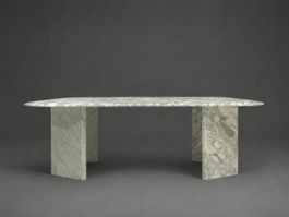 Vintage Marmor Couchtisch – 125 × 75 cm