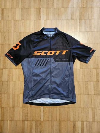 SCOTT RC Team Velotrikot  Grösse XL  Schwarz/Grau/Orange