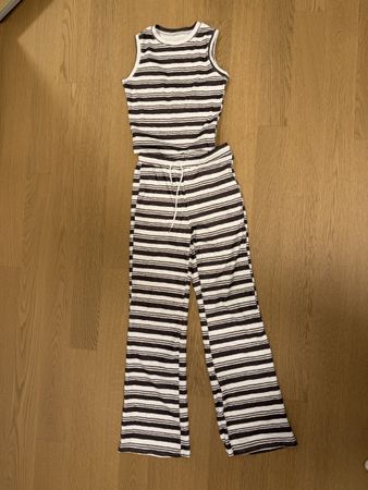 Zweiteiler Set gestreift Top und Hose gebraucht