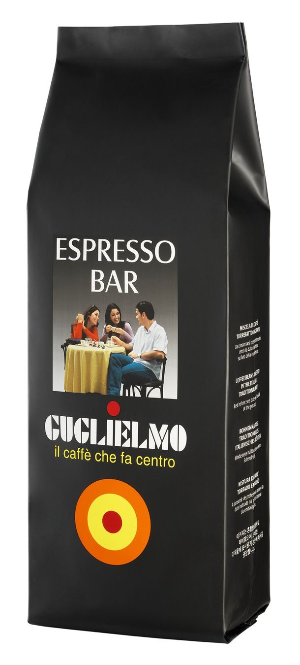 Lebensmittel & Spezialitäten: Caffè Guglielmo Espresso BAR Bohnenkaffee 1kg – Neu und originalverpackt aus Bioggio von Swisscup