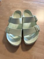 Kunststoff Birkenstock Sandalen, Grösse 40, hellgrün