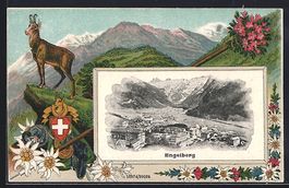 Passepartout-Lithographie Engelberg, Ort