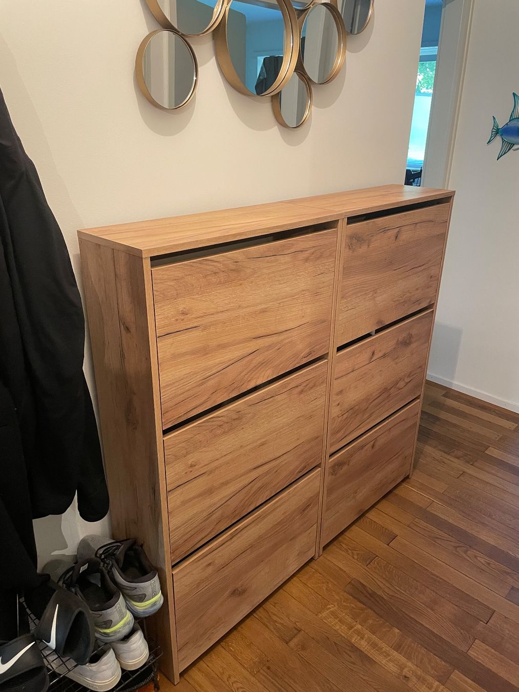 Jysk Armadi: 2 x Schuhschrank BAKHUSE 3 Fächer Eiche warm – Nuovo (secondo la descrizione) da Basel venduto da ana_lk2p