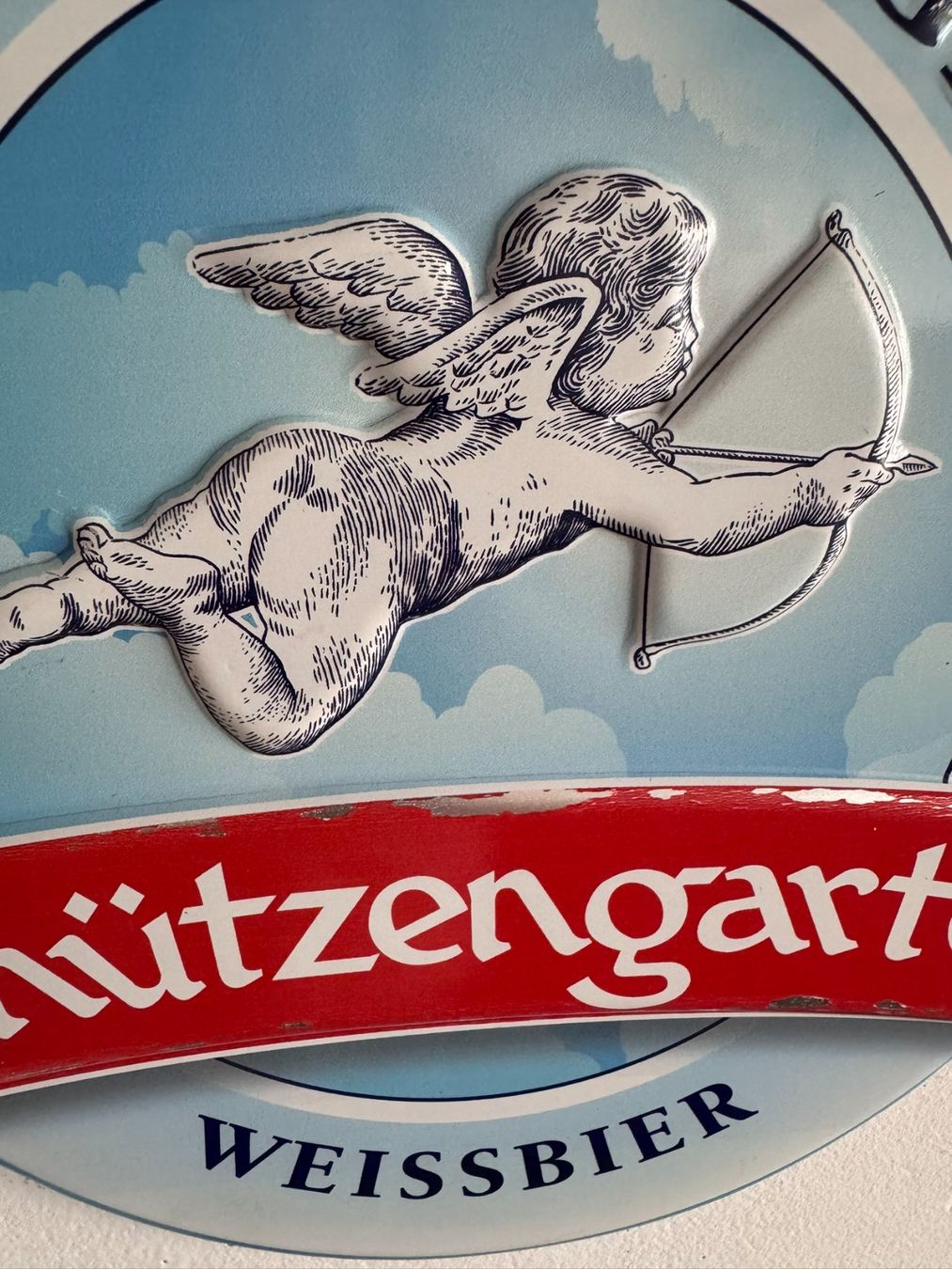 Schilder: Aluschild Schützengarten Weissbier – Gebraucht aus Wallenwil von Ramos3 4