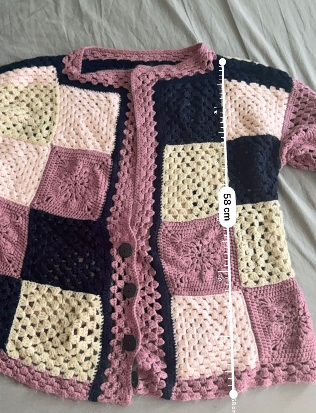 Gilets & Westen: Handmade Oversized Multicolor Cardigan 🌿 – Gebraucht aus Binningen von Sophiescloset 2