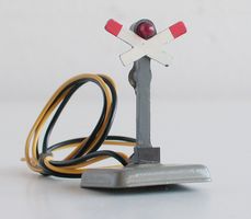 Märklin Warnkreuz 450/1G mit Blinklicht um 1950 Spur H0