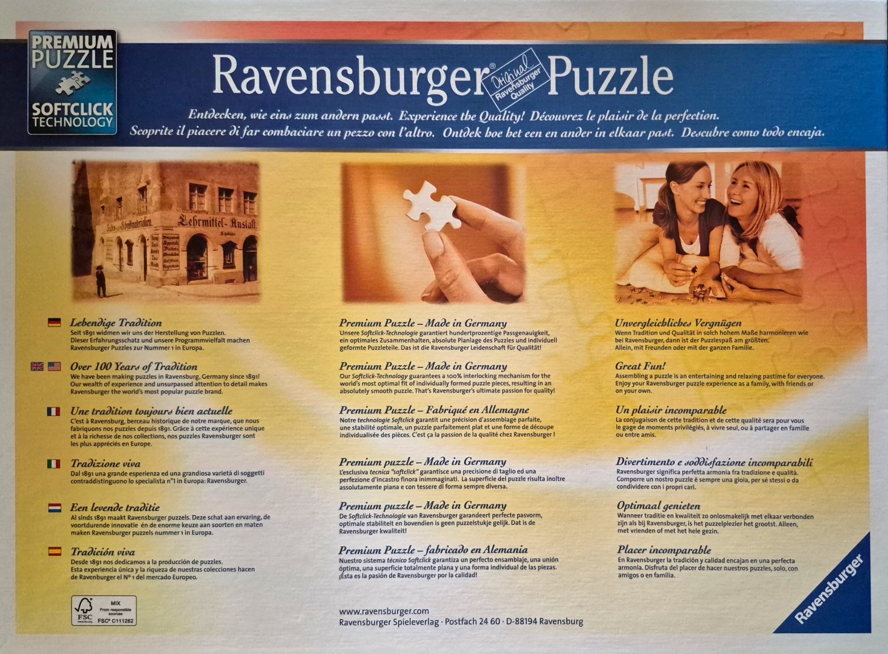 Puzzle: Ravensburger Puzzle Venedig, 1500 Teile, neuwertig, kompl... – Usato da Fläsch venduto da maergi11 1