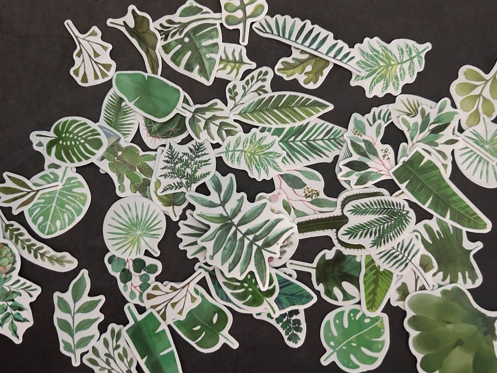 60x Diverse Pflanzen / Aufkleber Sticker (Neu (gemäss Beschreibung)) in ...