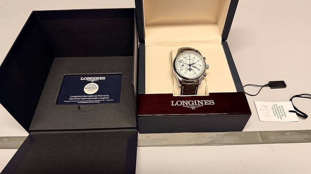 Orologi: Longines Master Collection Chronograph Moonphase Automatik – Nuovo e nell'imballaggio originale da Zuchwil venduto da Segaflex