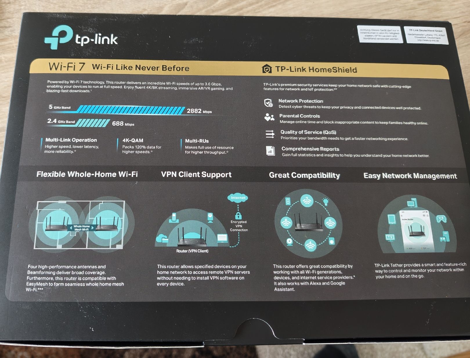 TP-Link Modem & Router: tp-link Archer BE230 Wi-Fi 7 Router – Usato da St. Antoni venduto da Animalisch 1