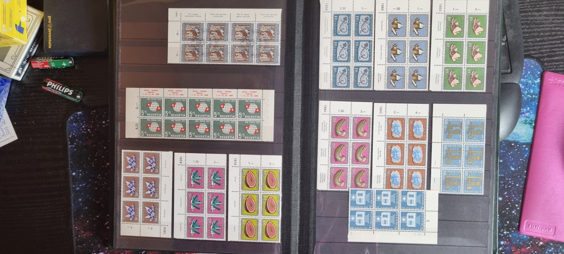 Alle Briefmarken: CH LOT PRO PATRIA AB 1938 -64 ** – Gebraucht aus Dintikon von bonita099 8