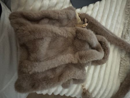 Fell Imitat Tasche braun