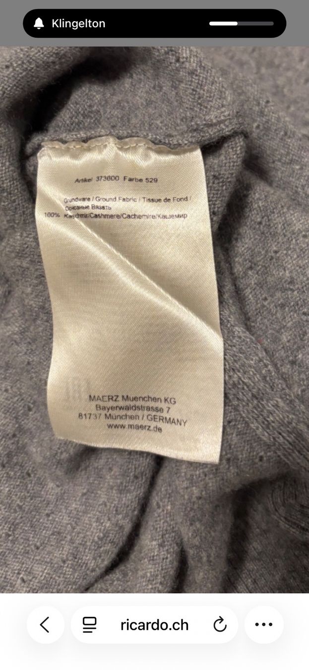 Maglioni & Felpe: Damen Kaschmir Pullover grau – Usato da Küsnacht ZH venduto da MaBaCa 2