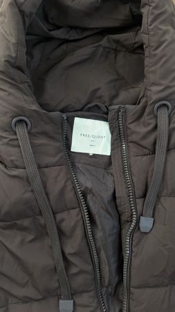 FREE/QUENT langer Steppmantel Wintermantel Braun – Grösse S