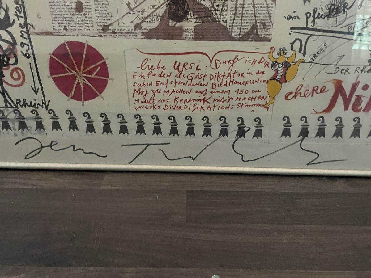 Poster & Bilder: Affiche Bildhauer Union 1990 Jean Tinguely – Gebraucht aus Vallamand von Bricbracbroc82 7