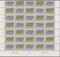 1971, Nr.490+491 Bogenteil (Sondermarken) postfrisch **.