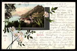 Passepartout-AK Gersau, Ortsansicht aus 