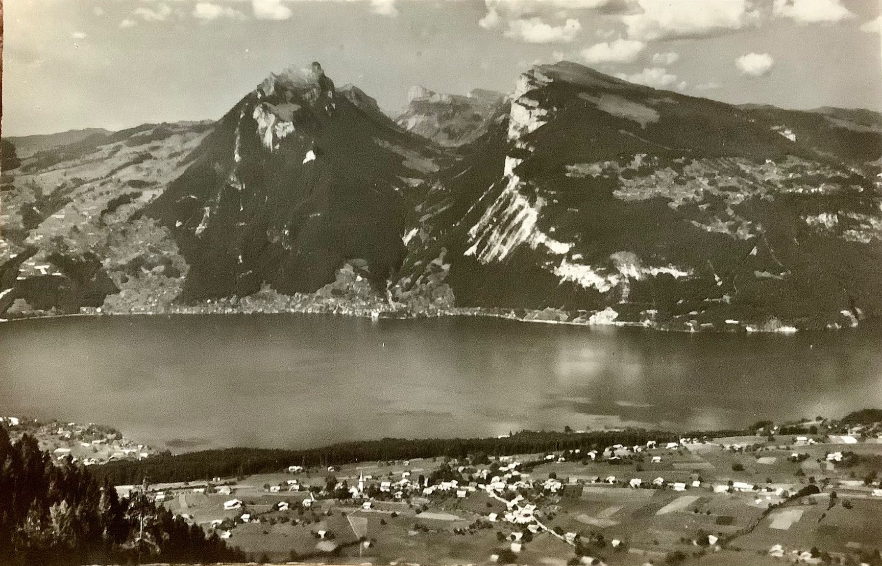 Cartoline postali: AESCHI mit Thunersee & Justistal - Berner Oberland – Usato da Root venduto da ENGLAND-TREASURES 1