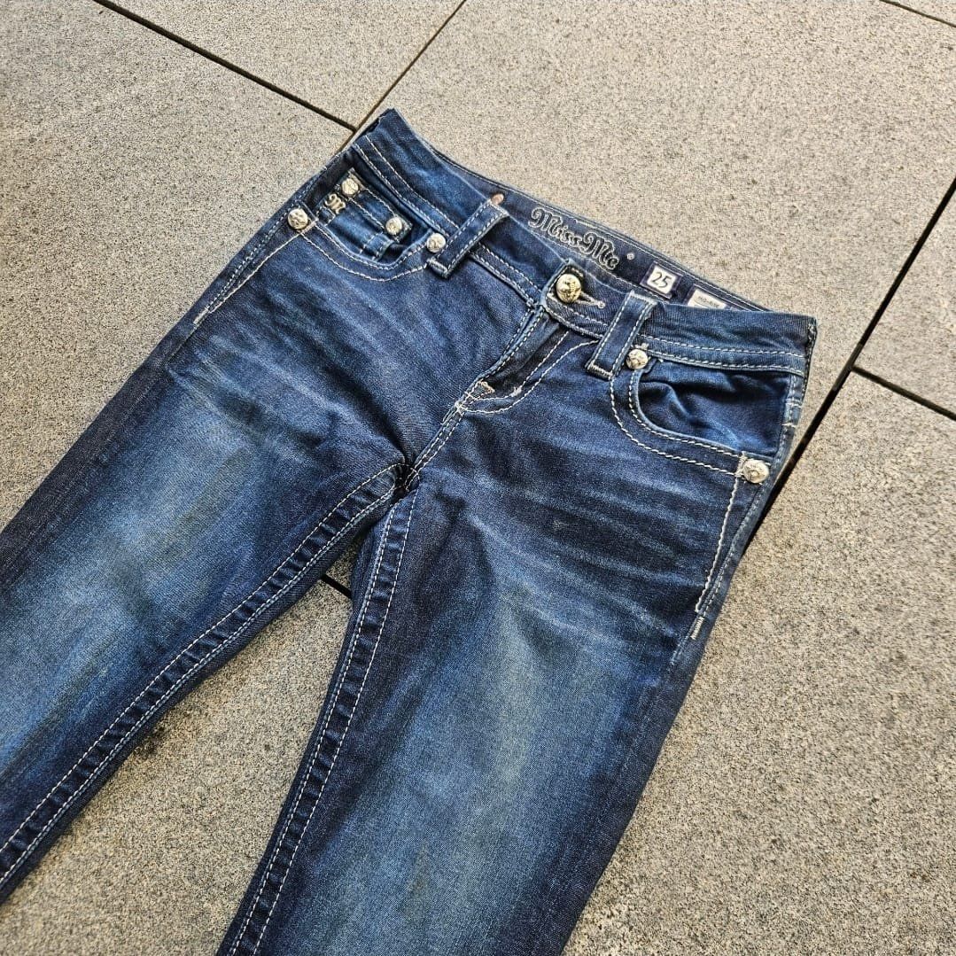 True Religion Jeans: Miss Me NAVY Jeans Size 25 – Usato da Wangen SZ venduto da Butchers_Boutique 3