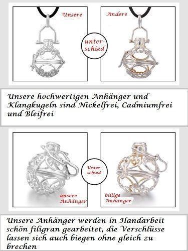 Ciondoli: Engelrufer Filigran Herz mit Rosa Klangkugel – Nuovo e nell'imballaggio originale da Dietikon venduto da marconi07 3