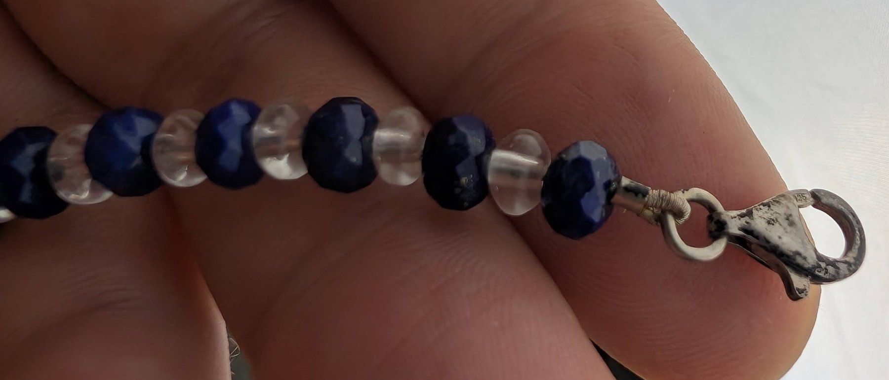 Catenine: Lapislazuli & Bergkristall Halskette & Armband – Nuovo (secondo la descrizione) da Zürich venduto da 1.Simon 9