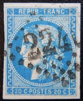 Frankreich Kat. 41 III gest. Bordeaux 1870 Kat. 17 Euro