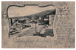 Rorschach, Lichtbild des Hafens um 1900, gelaufen 1903