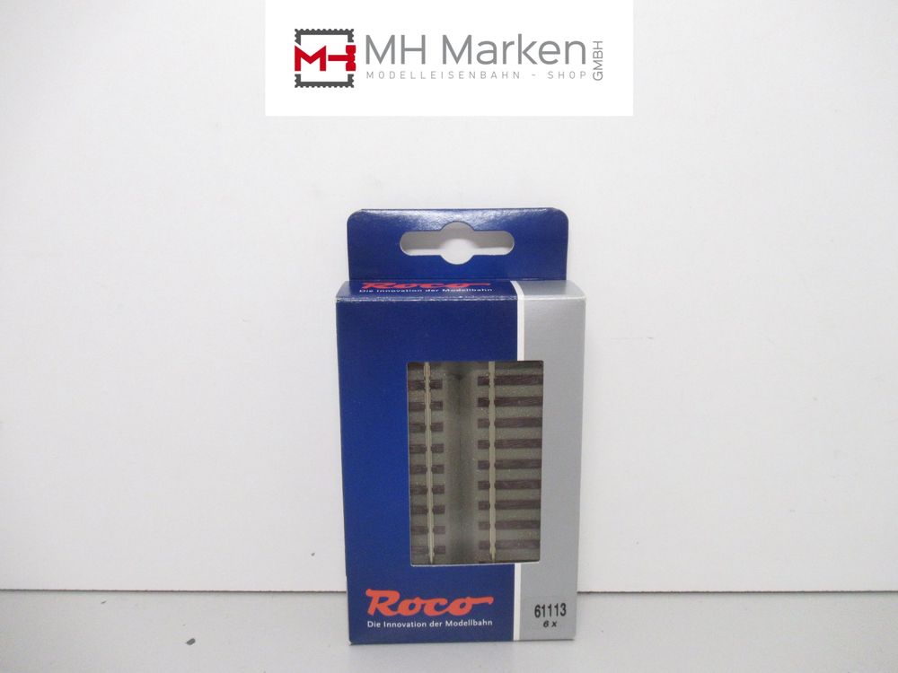 Roco Line Bettungsgleis 61113 6x Gerade G100 H0 Roco Anlage (Gebraucht ...
