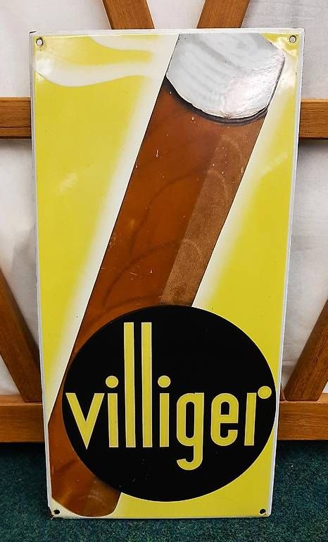 Insegne: Email Schild "Villiger" – Usato da Männedorf venduto da Giulietta011