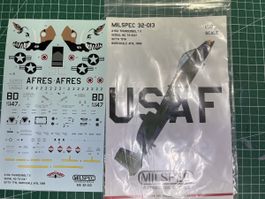 MILSPEC 1/32 A-10A Thunderbolt II Decalsatz, Neuwertig!