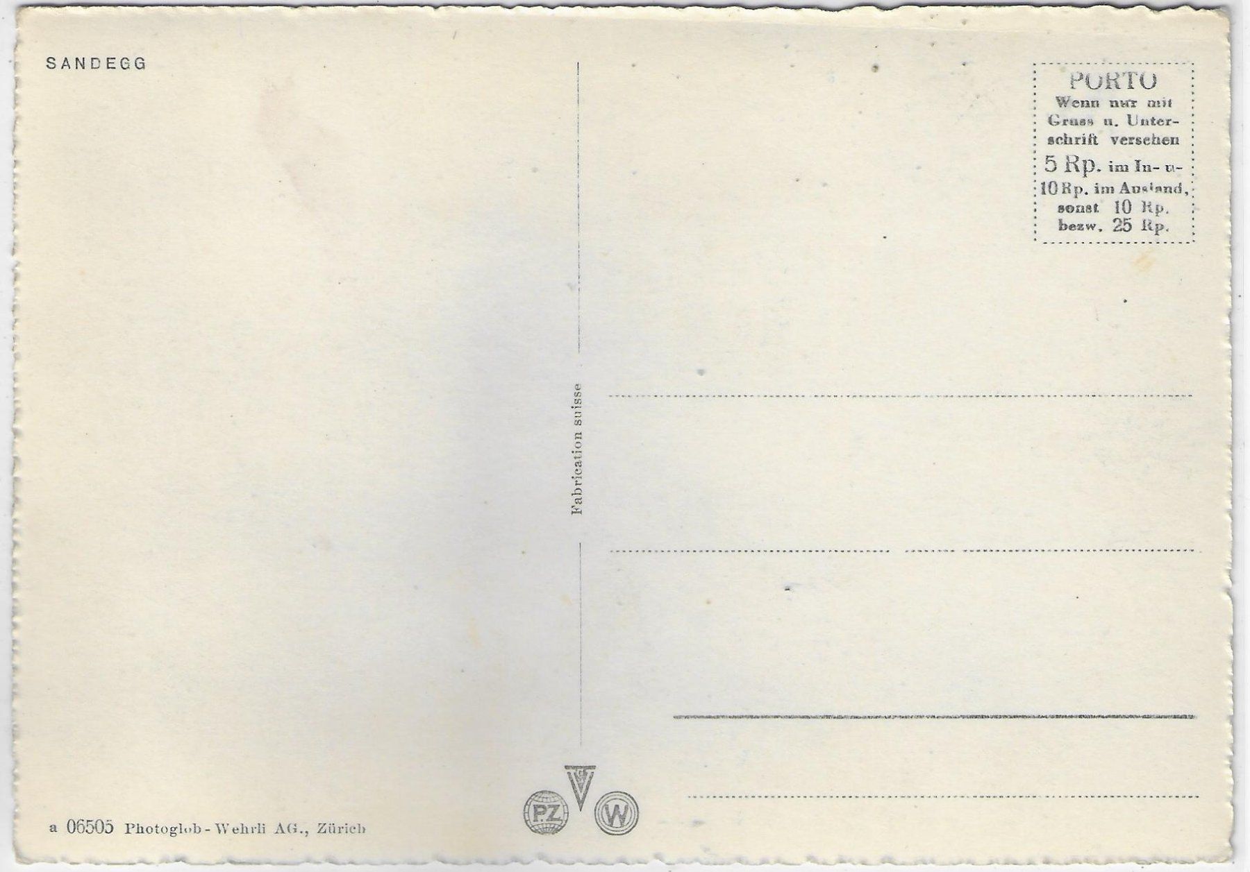 Cartoline postali: Sandegg -Salenstein TG – Usato da Ettingen venduto da Kartenplanet 1