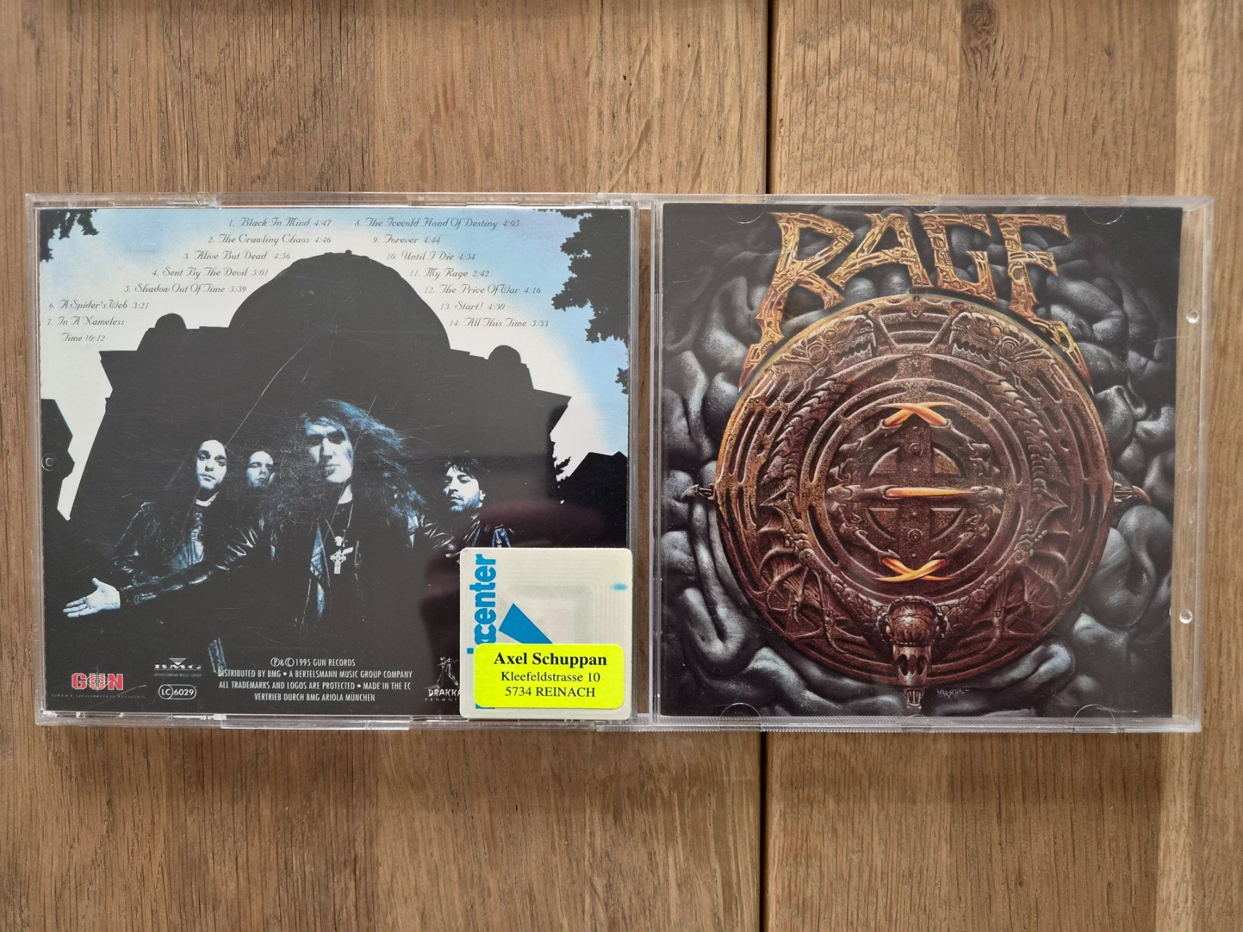 CDs: CD Rage - Black In Mind, 1995 – Gebraucht aus Nebikon von Harley-Davidson01
