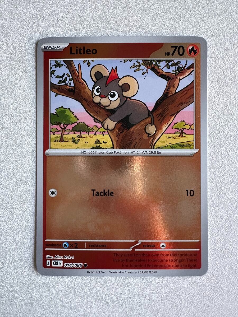 Pokémon Carte collezionabili: Litleo CRI EN 014/086 HOLO – Nuovo (secondo la descrizione) da Zürich venduto da 05t_bwx2
