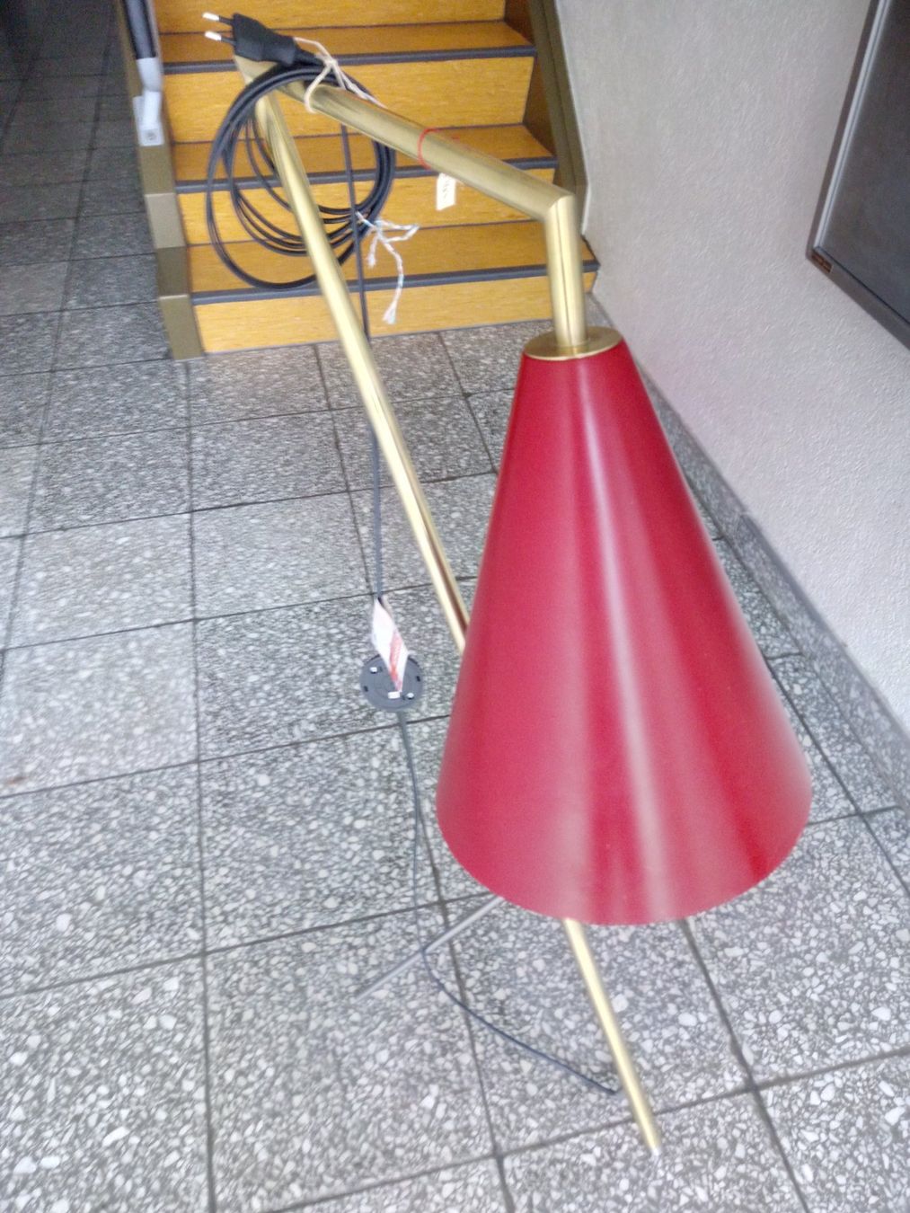 Lampade: Mid- Century Designer Ambiente Lampe Rot – Usato da Zürich venduto da edi_c2m6