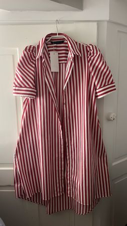Damen Kleid Zara gestreift rot weiss Grösse L neu