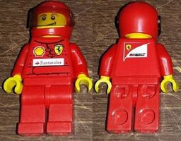rac052s F1 Ferrari Pit Crew Tire Carrier | Lego