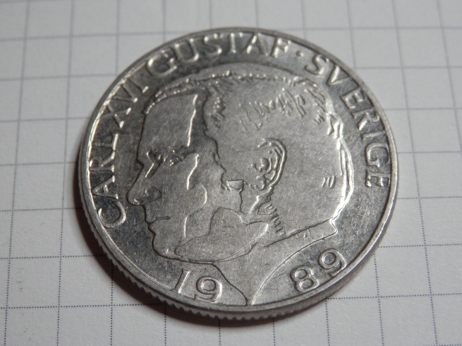Tutti le monete: Schweden  1 Krone, 1989 – Usato da Weiach venduto da weiach81
