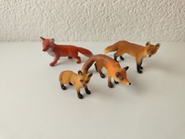 Schleich Fuchs Familie Waldtiere Zoo Set