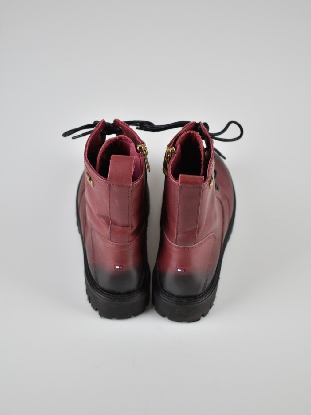 Tommy Hilfiger Scarpe da donna: Tommy Hilfiger Boots, Leder, dunkelrot, Gr.41 – Usato da Nürensdorf venduto da 2ND_STORY 3
