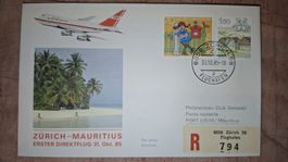 Swissair Zürich - Mauritius 31.10.1985