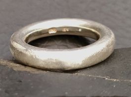 Pneu/SilberRing 925 - mattiert geschliffen - Gr. 58 - ca.12g