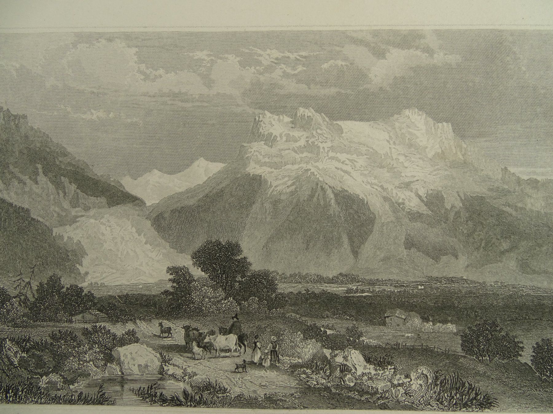 Incisioni: DIE JUNGFRAU, STAHLSTICH UM 1850 – Usato da Grüningen venduto da Kartensammler 2