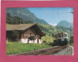 Die Simmental Bahn bei Oberwil "Golden Pass"